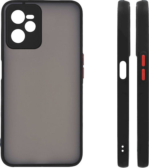 Sonique Color Button Bumper Силикон / Пластмаса Черен (Realme C35)
