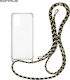 Sonique Rainbow Back Cover Silicone with Strap ...