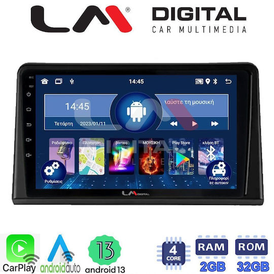 LM Digital Sistem Audio Auto pentru Renault Expres 2023 > (Bluetooth/USB/WiFi/GPS/Apple-Carplay/Android-Auto)
