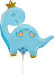 14" Mini Shape Balloon Blue Dino