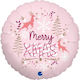 18" Ballon Pink Xmas Ballon