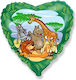 Balloon Heart Jungle animals