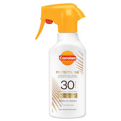 Carroten Protect & Tan Waterproof Sunscreen Lotion for the Body SPF30 in Spray 270ml