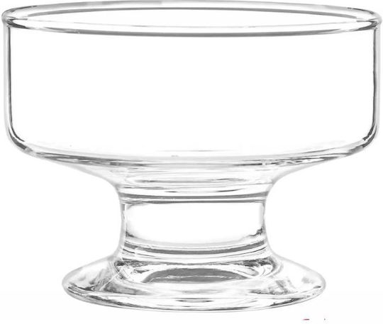 Cristar Ice Cream Serving Bowl Round Glass with Diameter 7.1cm