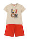 Joyce Kids Set with Shorts Summer 2pcs Beige