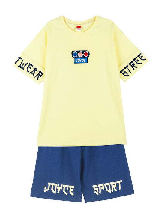 Joyce Kids Set with Shorts Summer 2pcs Yellow