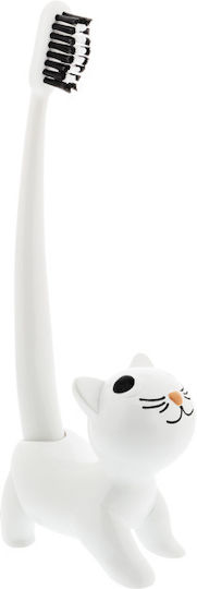 Pylones Toothbrush Support Base Plastic with Suction Cup White