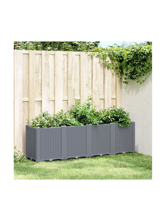 vidaXL Κήπου Planter Box 160x53cm Grey 367856