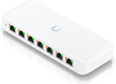 Ubiquiti Switch Ultra 210W Неуправляем L2 PoE Switch с 8 Портове Гигабитови (1Gbps) Ethernet