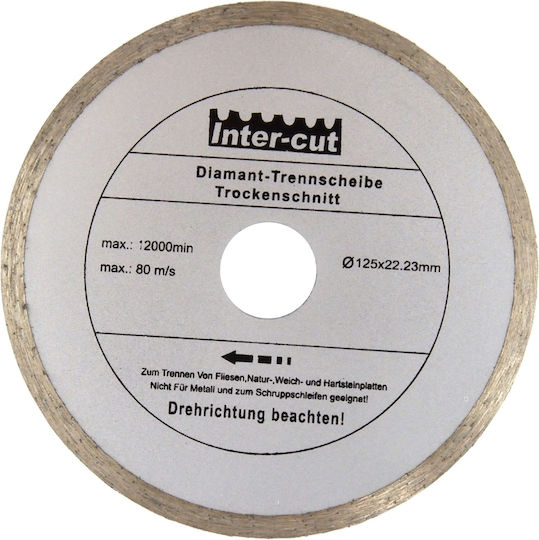 Geko Cutting Disc Construction Materials Hole Diameter 125mm 1pcs