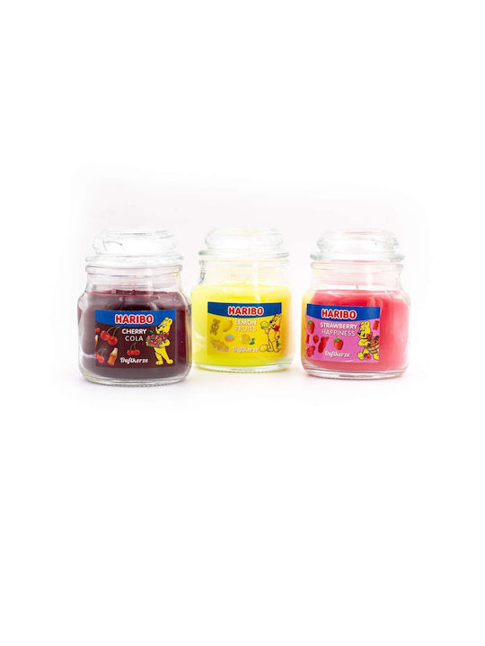 Haribo Lumânare Aromată Borcan cu Aromă Lămâie 85gr 3buc