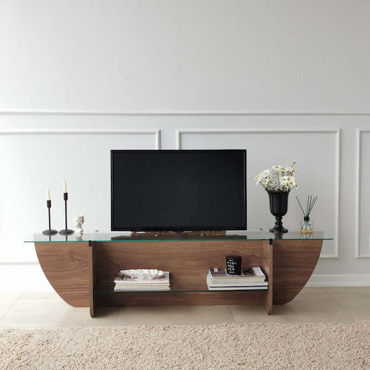 TV-Ständer Lily Walnuss M158xP35xH40cm