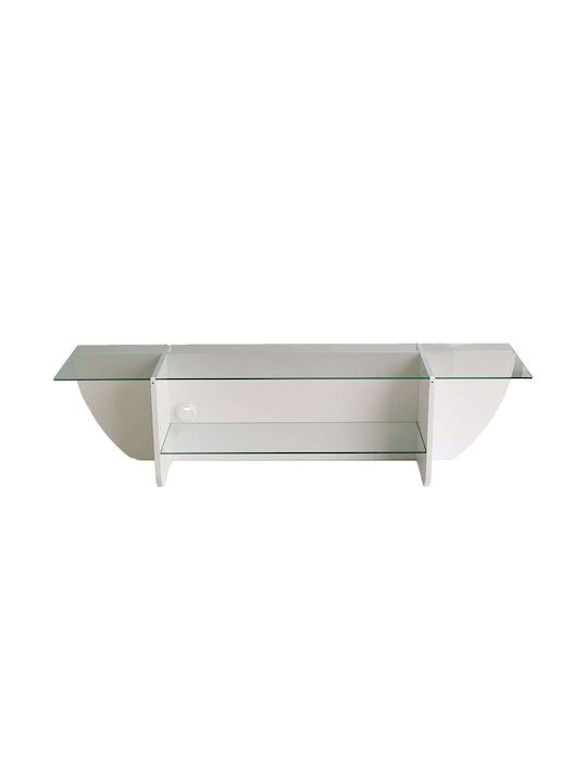 Έπιπλο Τηλεόρασης Lily White Μ158xΠ35xΥ40cm