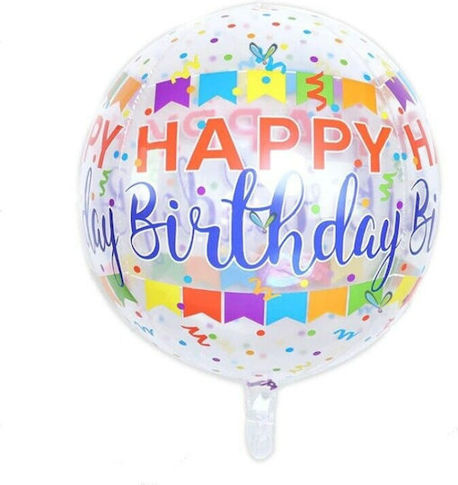 Happy Birthday Banner for Party in Transparent Colour 4cm