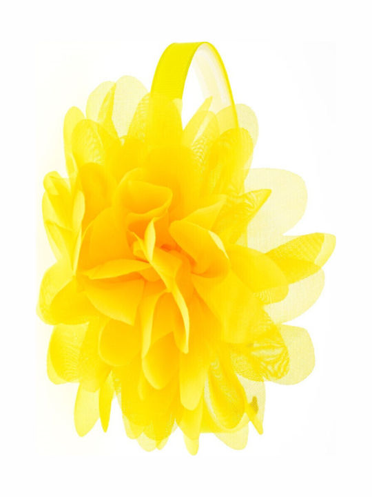 Kinder Haarband mit Blume Gelb 1Stück
