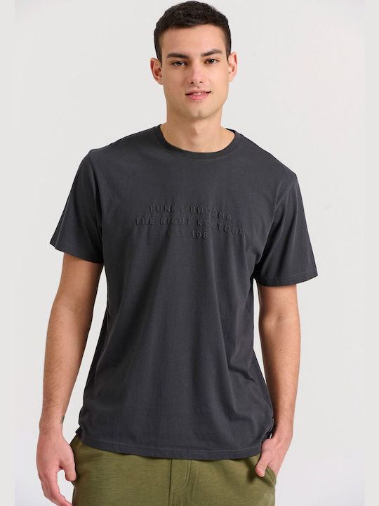 Funky Buddha Men's Short Sleeve T-shirt Gray