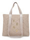 FRNC Damen Tasche Schulter Beige