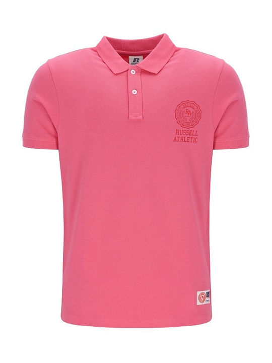Russell Athletic Ανδρική Μπλούζα Polo Ροζ