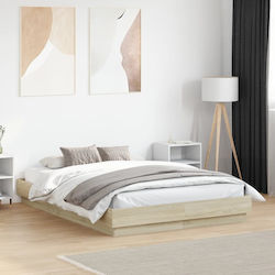Υπόστρωμα Διπλό για Στρώμα 135x190cm Sonoma Δρυς