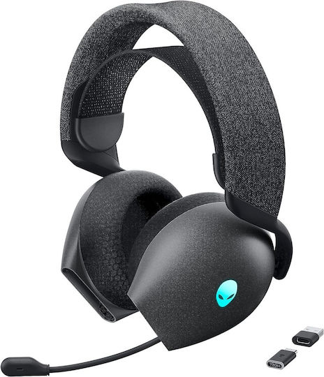 Dell Alienware AW720H Drahtlos Über Ohr Gaming-Headset mit USB-Verbindung Dark Side of the Moon für PC