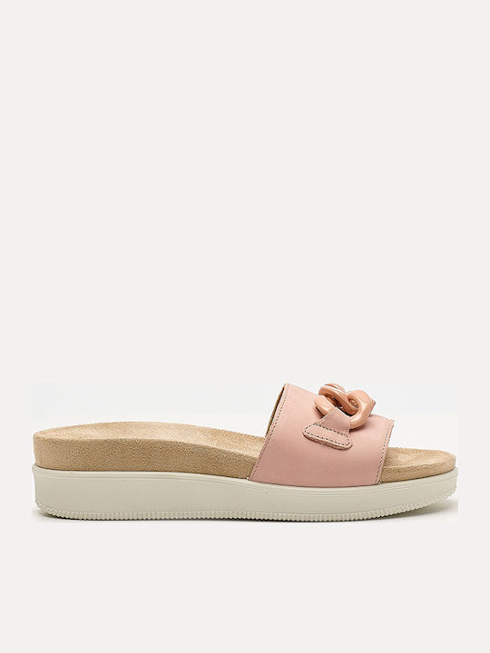 Imac Leder Flache Sandalen für Damen Anatomisch...