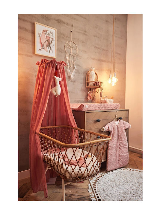 Jollein Cotton Baby Mosquito Net for Crib Pink