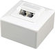 Cablexpert Διπλή Εξωτερική Πρίζα Δικτύου RJ45 Τύπου Cat5 GM-2S5E01