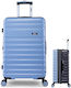 iFly Großer Koffer Blau mit 4 Räder Höhe 76cm 9-H477VU-28