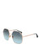 Max Mara Women's Sunglasses with Rose Gold Metal Frame and Gray Gradient Lens MM 0061 28W