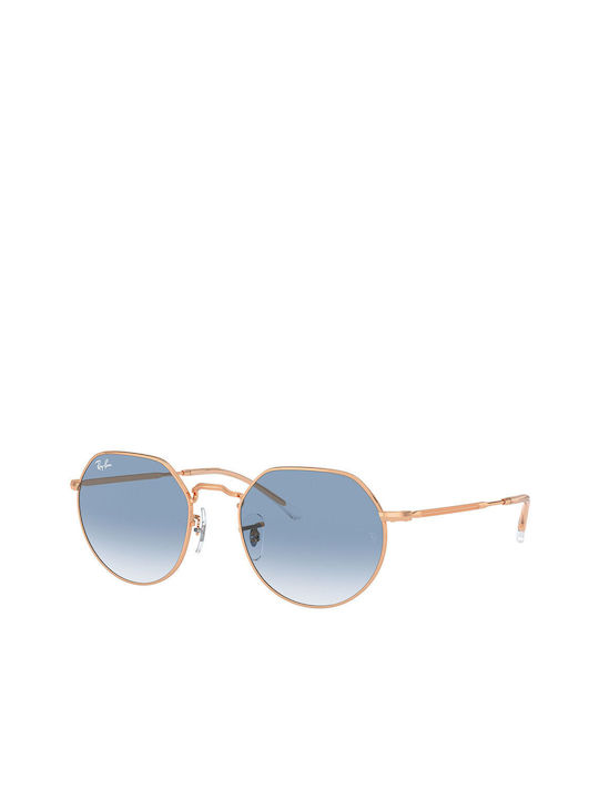 Ray Ban Sunglasses with Gold Metal Frame and Blue Gradient Lens RB3565 92023F