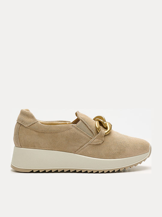 Leder Damen Loafers AVORIO