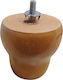 Jgs S.a A5 Möbelfuß aus Holz Braun Höhe 8,5cm