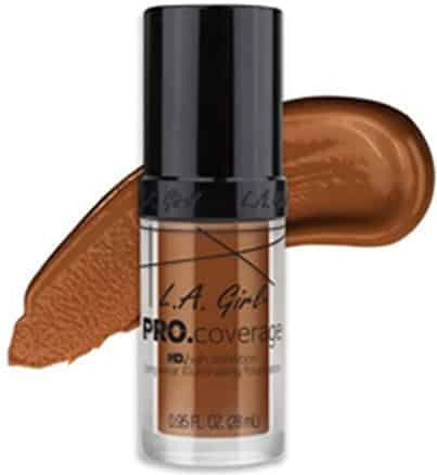 L.A. Girl Resistant Foundation Girl Pro Coverage Hd Illuminating Mov/alb 654 Coffee 28ml