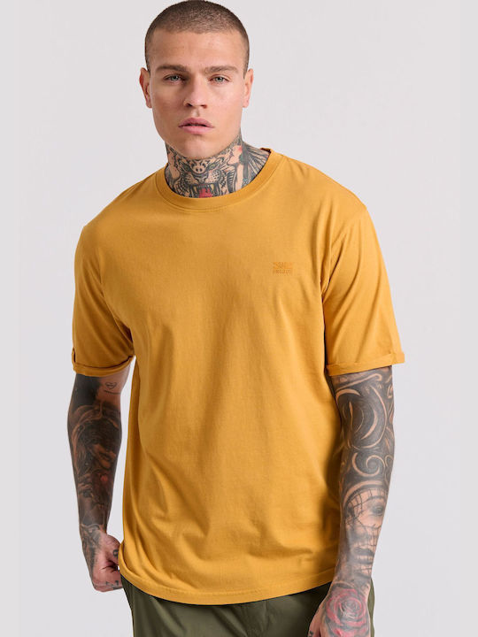 Funky Buddha Men's Short Sleeve T-shirt Gold