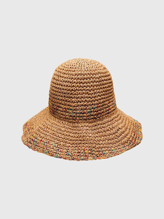 Funky Buddha Fabric Women's Hat Beige