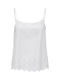 Only Women's Athletic Blouse Sleeveless Fast Drying White