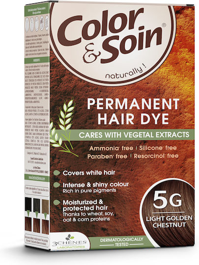 3Chenes Hair Dye Without Ammonia 5g Light Golden Brown 5g