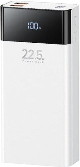 Remax RPP-672 Power Bank 20000mAh 22.5W mit USB-A Ausgangsanschlüsse und USB-C Ausgangsanschlüsse Schnellladung Weiß