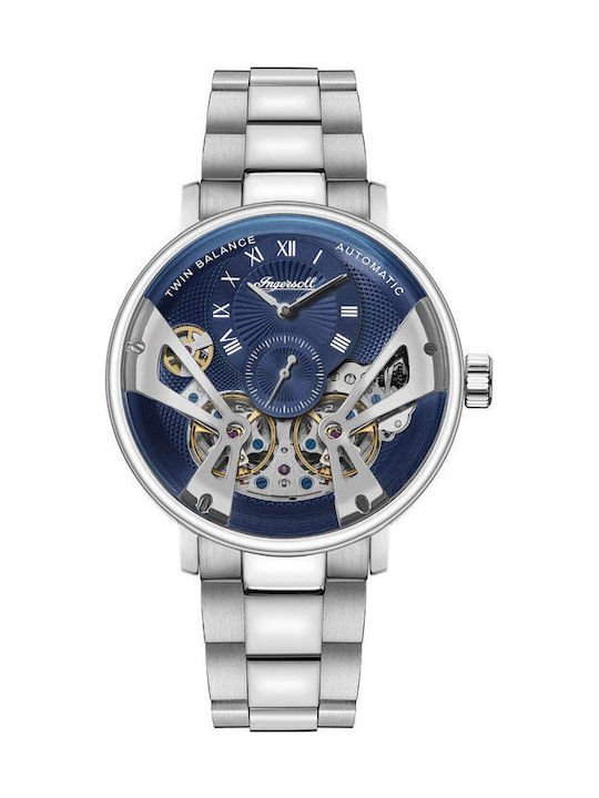 Ingersoll Tennessee Men's Watch 45mm Automatic with Silver Metal Bracelet