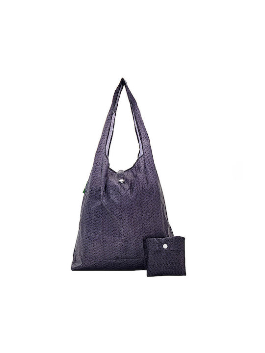 Eco Chic Πλαστική Τσάντα για Ψώνια σε Μαύρο χρώμα