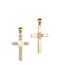 Women's Gold Cross 14K Double Sided