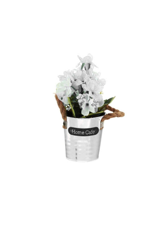 Plantă Artificială în Ghiveci Mic White 21cm TnS