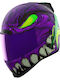 Icon Face Airform Light Purple Motorcycle Helmet Full Face DOT / ECE 22.05 with Sunvisor