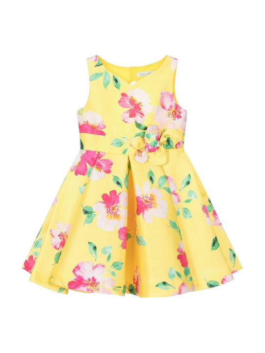 Abel & Lula Abel Lula Mädchen Kleid Blumen Yellow