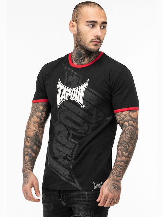 Tapout Ανδρικό T-shirt Κοντομάνικο Black/red/white