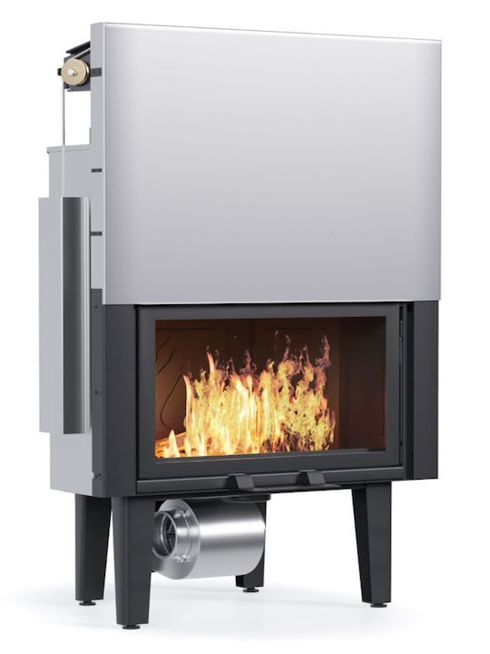 Thermiki ATS Straight Air 900 Ενεργειακό Τζάκι Ξύλου Αερόθερμο 19.9kW Ίσιο με Συρόμενη Ανοιγόμενη Πόρτα
