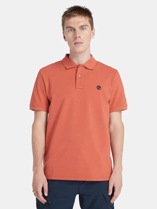 Timberland Herren Kurzarmshirt Polo Orange