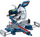 Bosch GCM 254 D Bandsäge mit Leistung 1800W, Sägeblattdurchmesser 254mm & Schnittgeschwindigkeit 4800Umdrehungen pro Minute