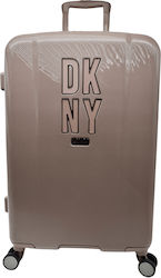 DKNY Large Travel Suitcase Gray with 4 Wheels