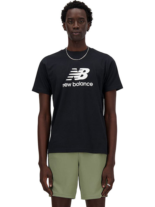 New Balance T-shirt Μαυρο